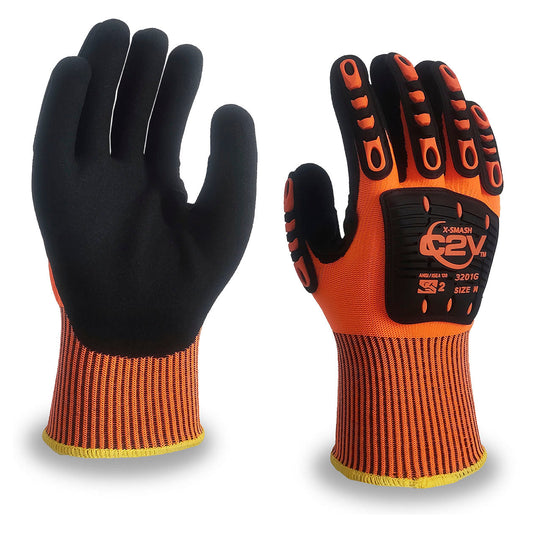 Sandy Nitrile Gloves - C2V - Impact Resistant