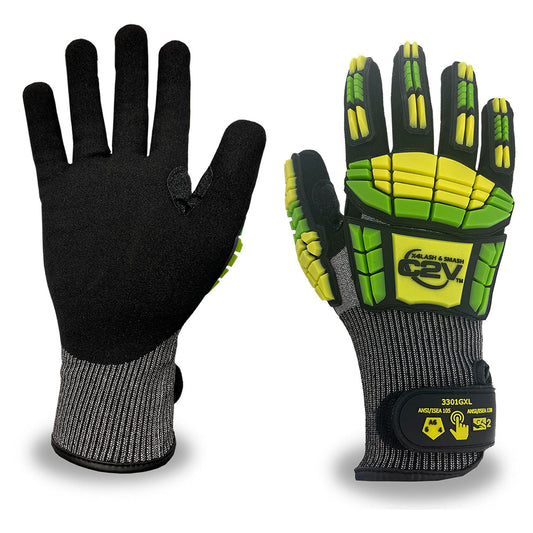 Black Sandy Knit Gloves - C2V - Cut Resistant
