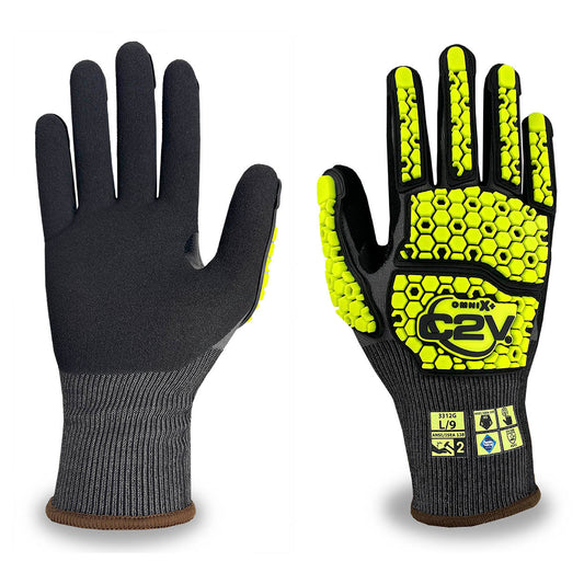 Black Foam Nitrile Gloves - C2V - Cut Resistant