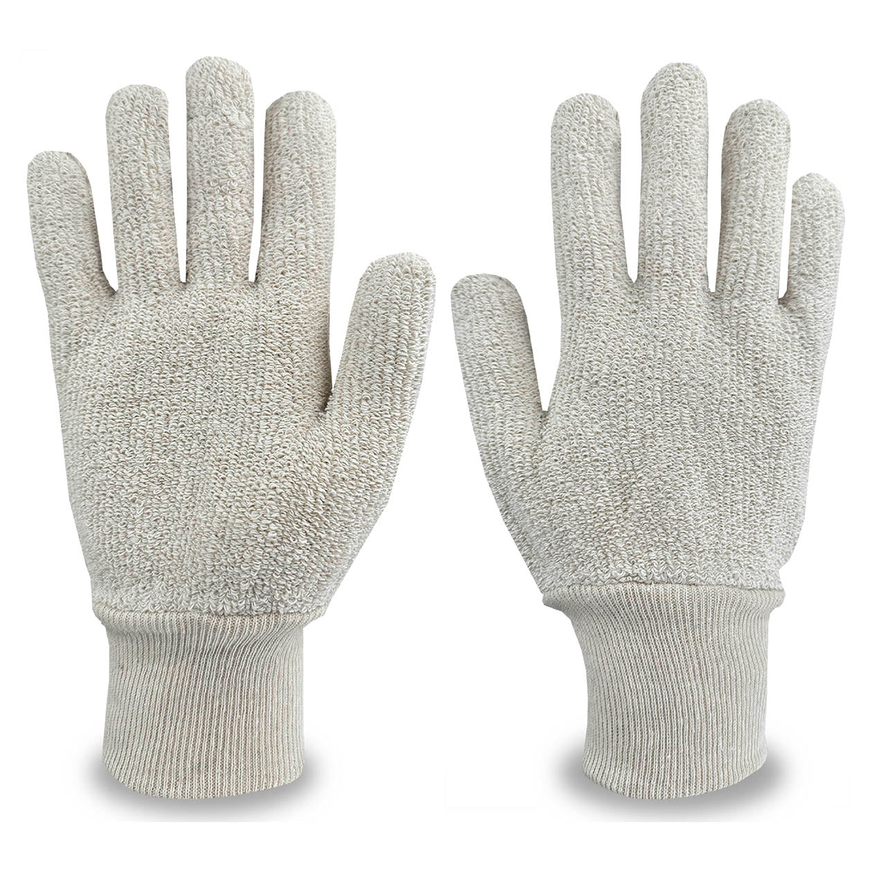 White String Knit Gloves - C2V - Reversible Design