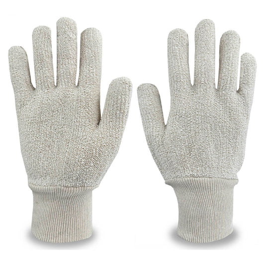 White String Knit Gloves - C2V - Reversible Design