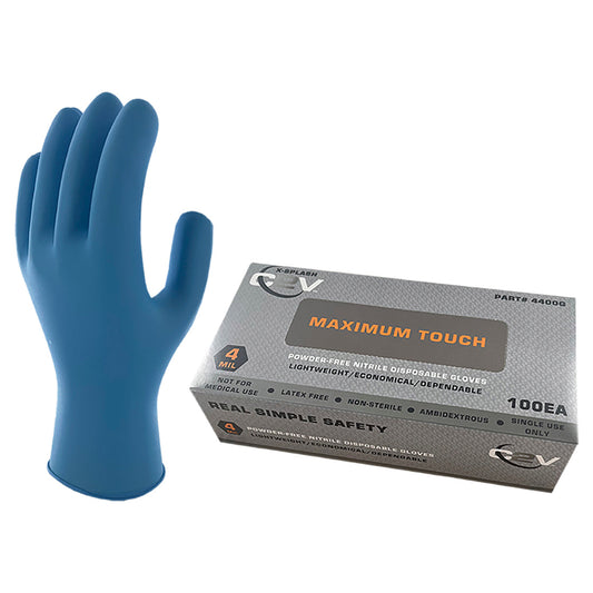Blue Disposable Gloves - C2V - Powder-Free Comfort