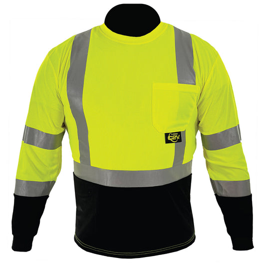 Yellow/Lime Safety Shirt - C2V - Breathable Fabric