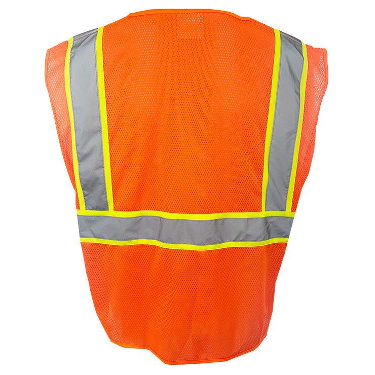 Yellow/Lime Safety Vest - C2V - D-Ring Mesh