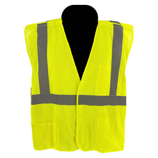 Yellow/Lime Safety Vest - C2V - Reflective Mesh