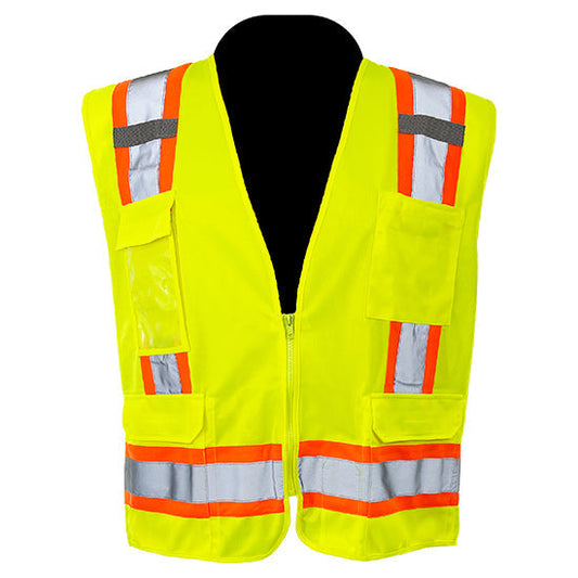 Yellow/Lime Safety Vest - C2V - High Visibility