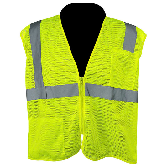 Yellow/Lime Safety Vest - C2V - Self Extinguishing