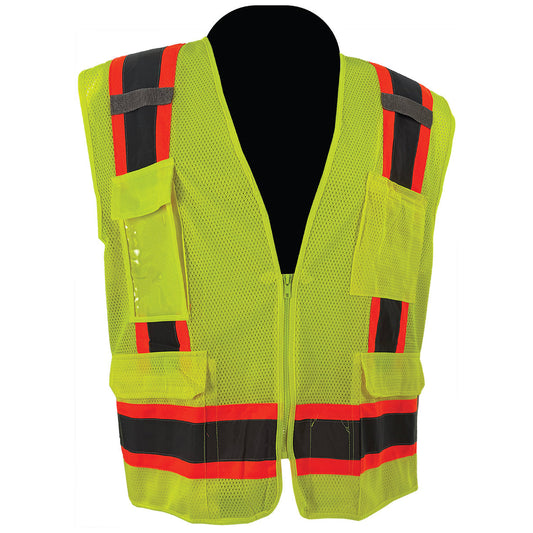 Yellow/Lime Safety Vest - C2V - High Visibility