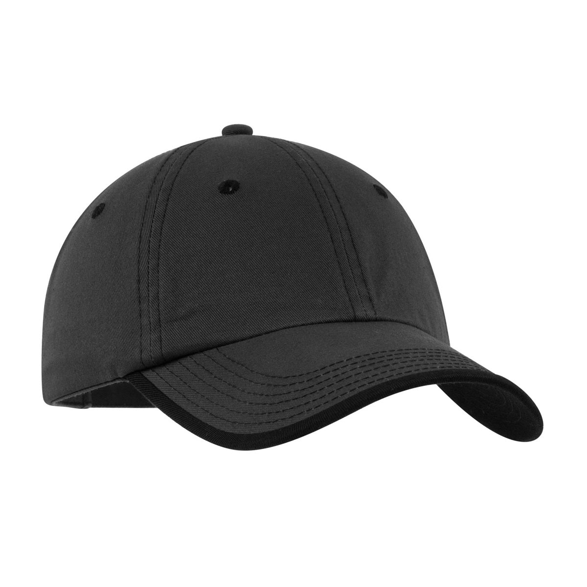 Black/Stone Ball Caps - Port Authority - Vintage Style