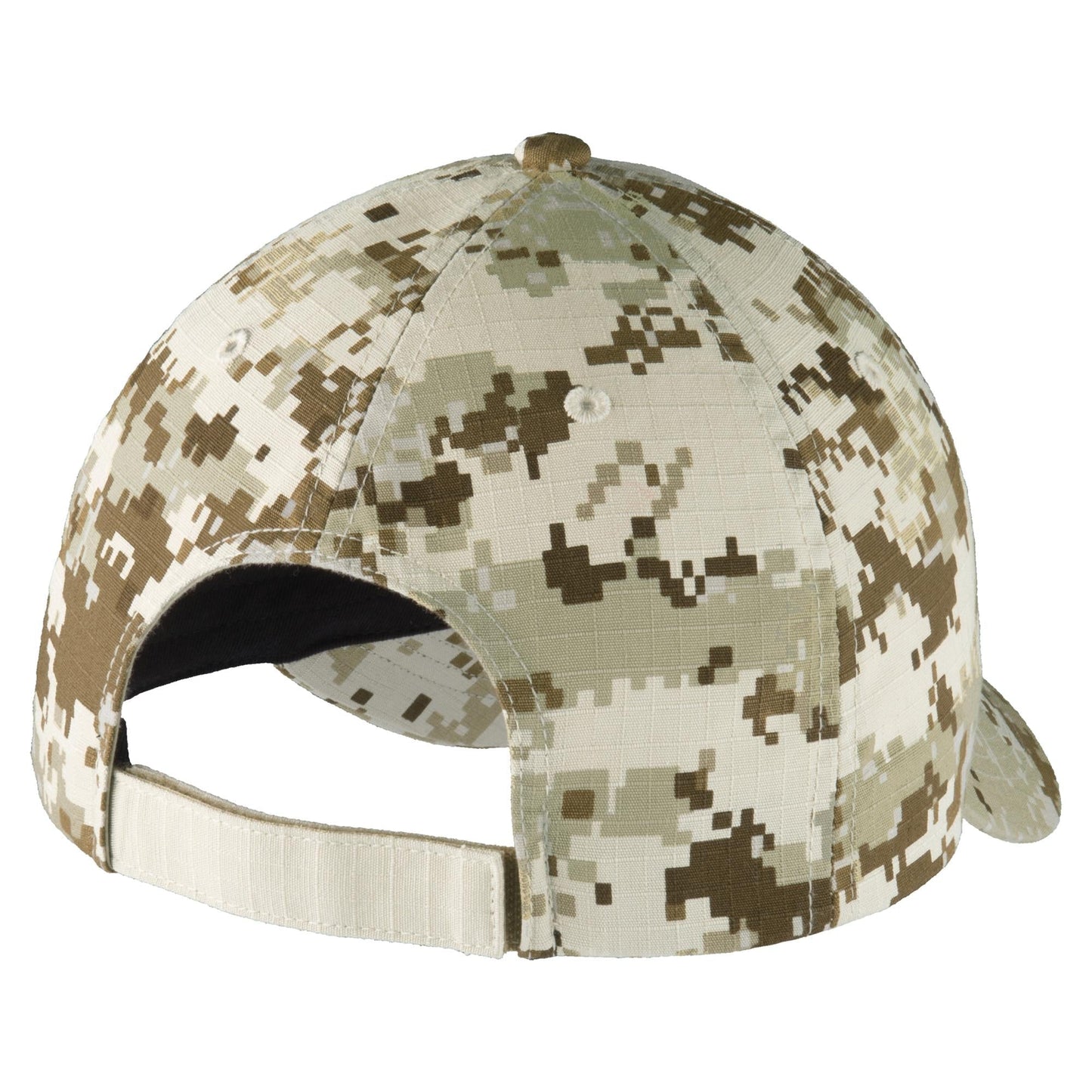 Sand Camo Ball Cap - Port Authority - Ripstop Cotton