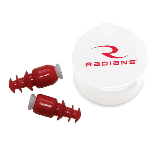 Red Ear Plugs - Radians - Noise-Activated Technology