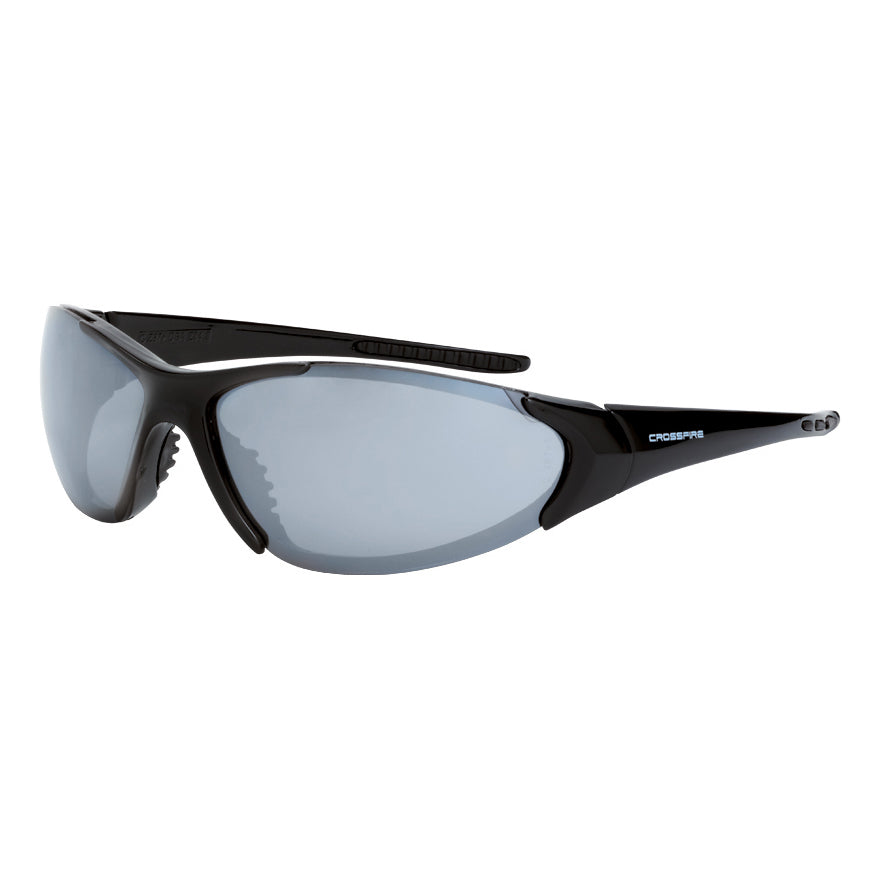 Brown Lens Glasses - CrossFire - Matte Black Frame