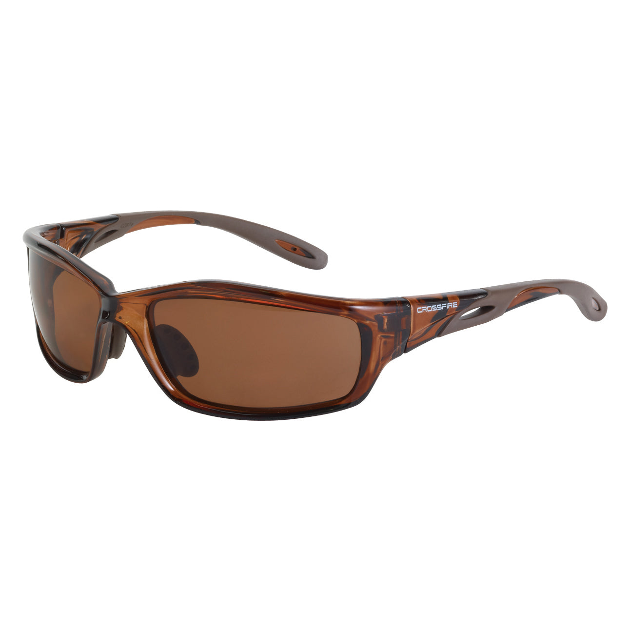 Brown Polarized Lens Glasses - CrossFire - Stylish Frame