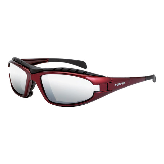 Silver Mirror Lens Glasses - CrossFire - Reflective Design