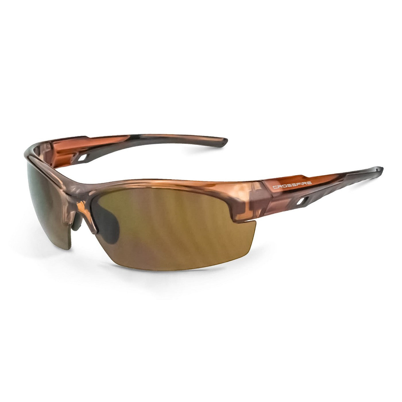 Brown Lens Glasses - CrossFire - Stylish Safety Frame