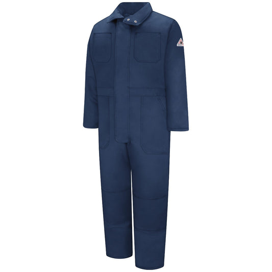 Grey Insulated Coveralls - Bulwark FR - Durable Design