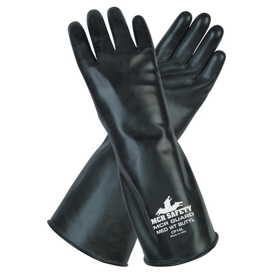 14 Mil Smooth Finish Rubber Gloves - MCR Safety - Butyl Gloves