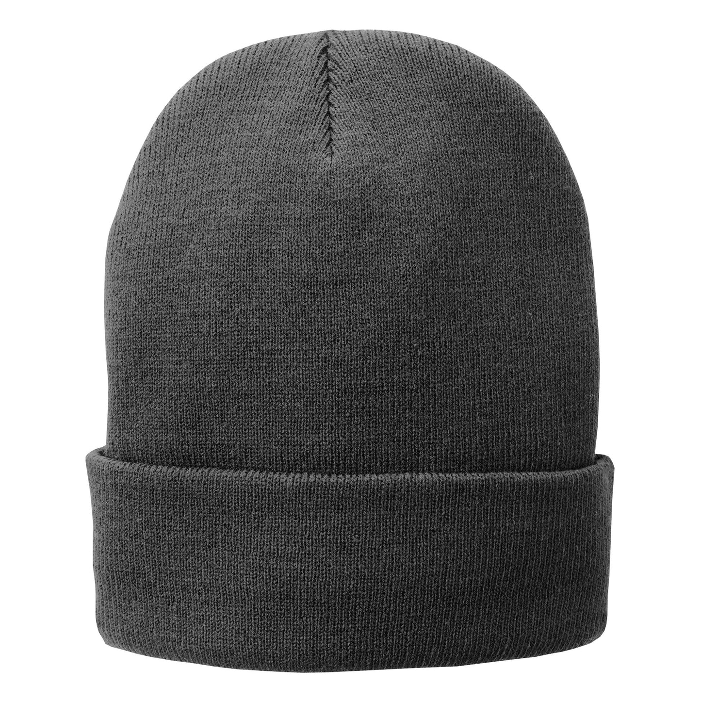 Coyote Brown Beanie - Port & Company - Fleece-Lined