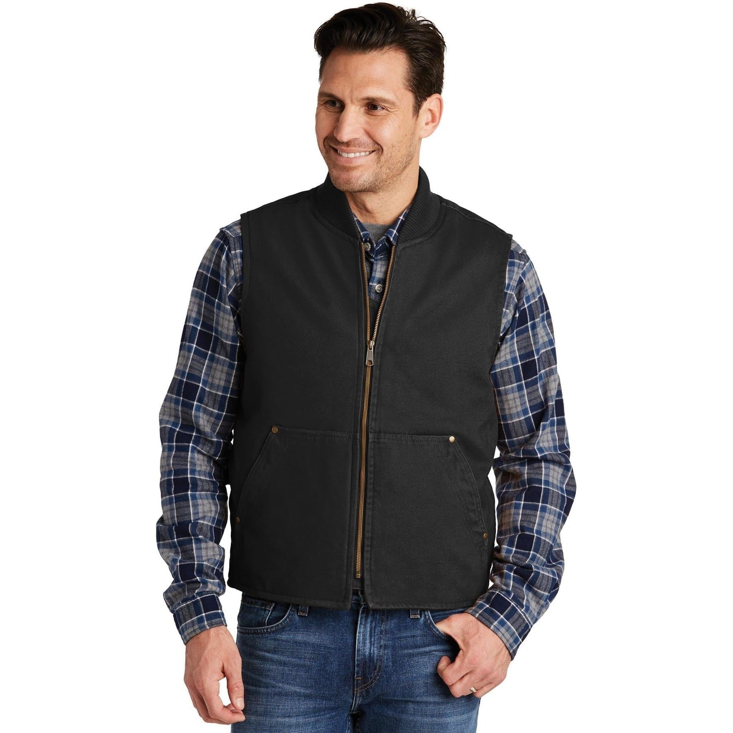 Black Vests - Cornerstone - Sturdy Duck Cloth - Reliable Style