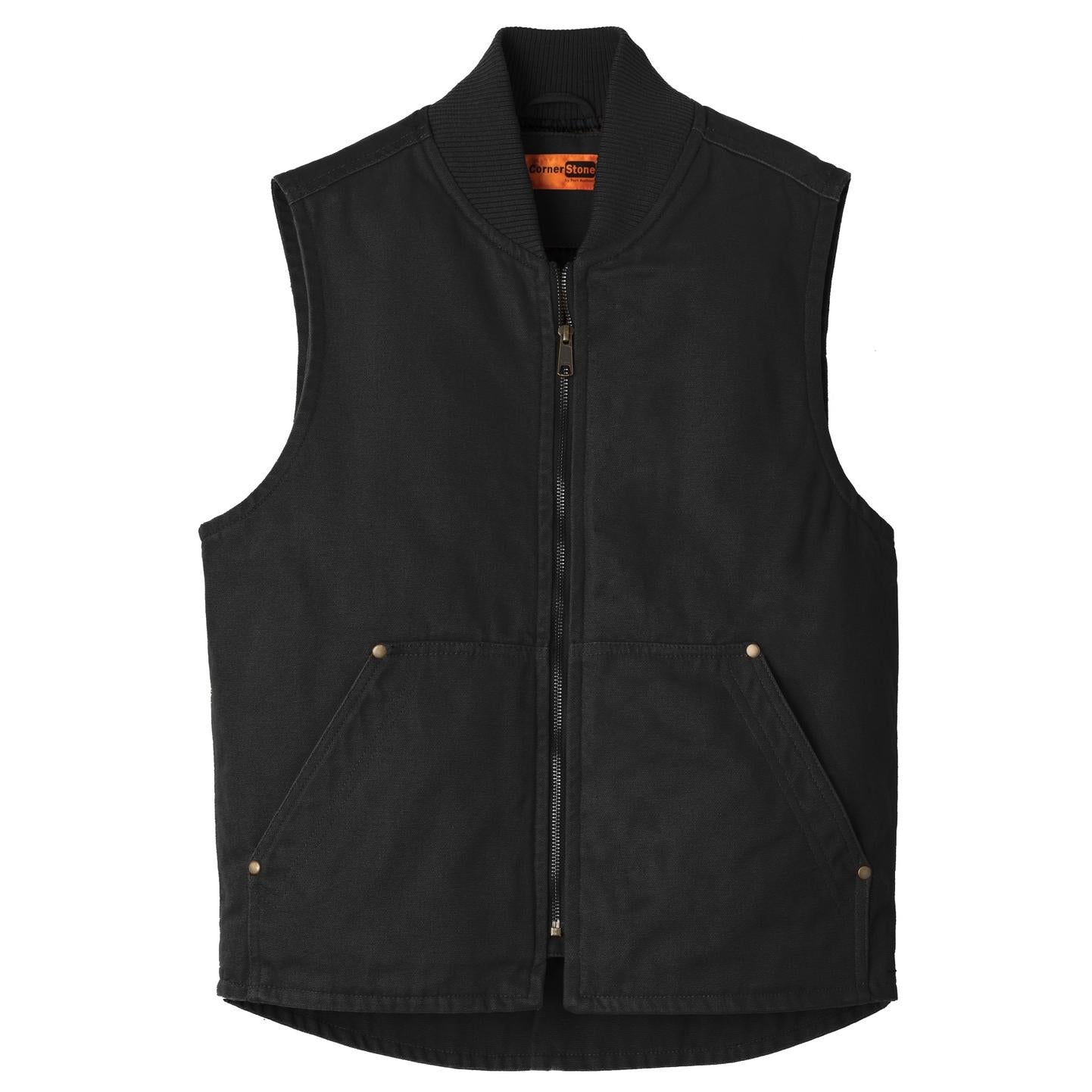 Black Vests - Cornerstone - Sturdy Duck Cloth - Reliable Style
