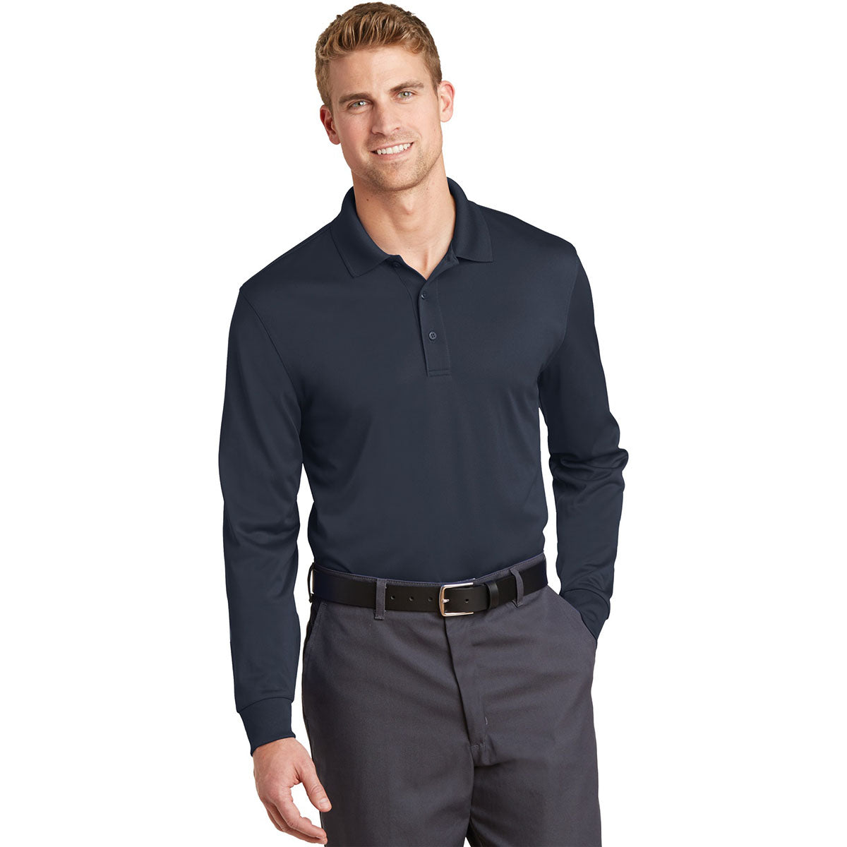 Black Polo Shirt - Cornerstone - Snag-Proof Fabric