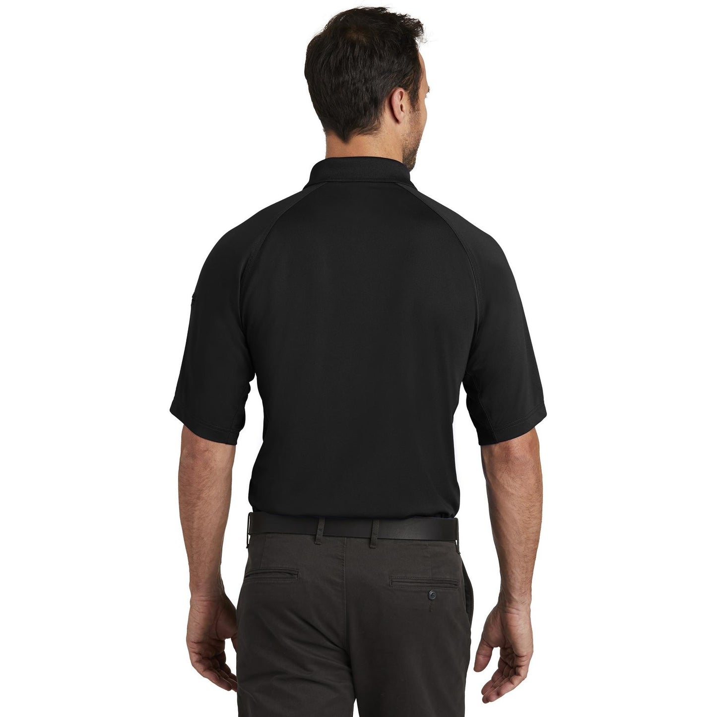 Black Polo Shirt - Cornerstone - Snag-Proof Polyester