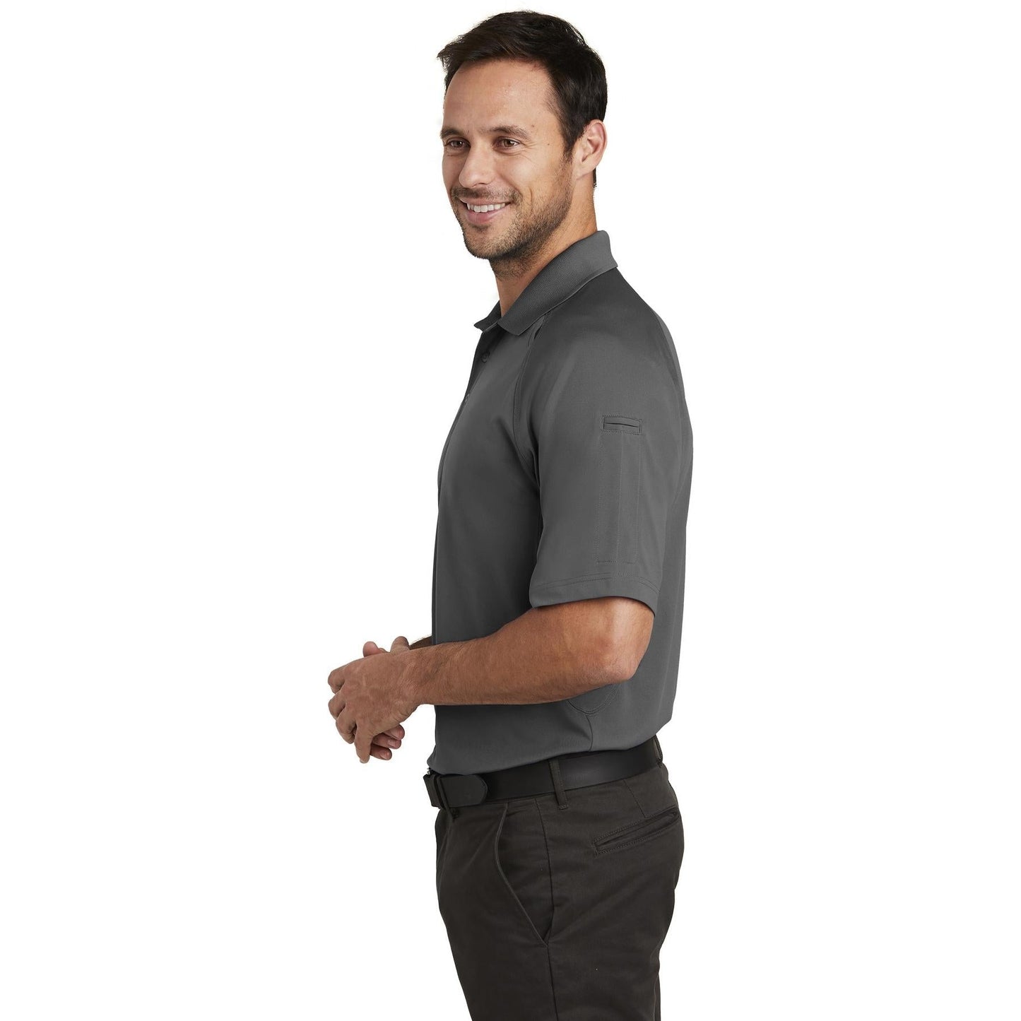 Black Polo Shirt - Cornerstone - Snag-Proof Polyester