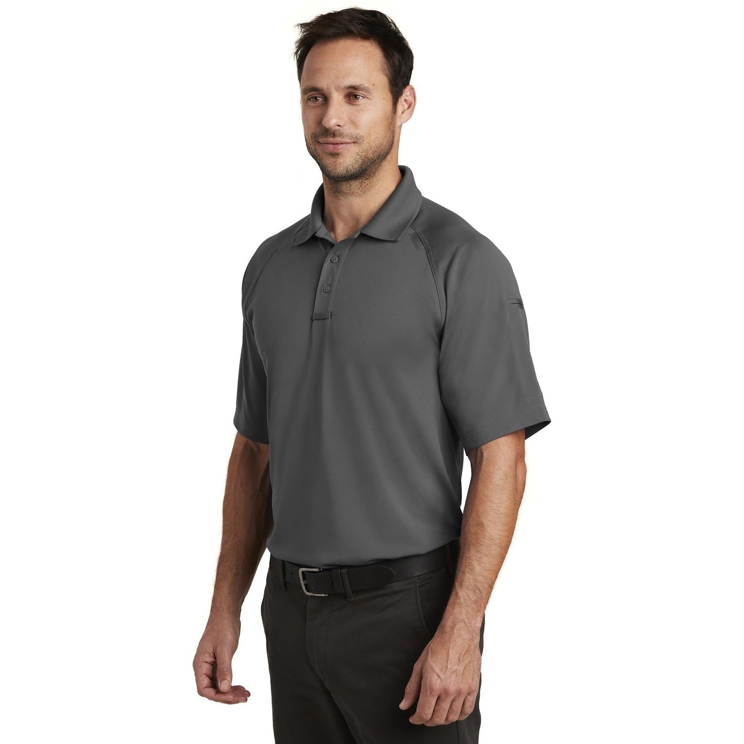 Black Polo Shirt - Cornerstone - Snag-Proof Polyester