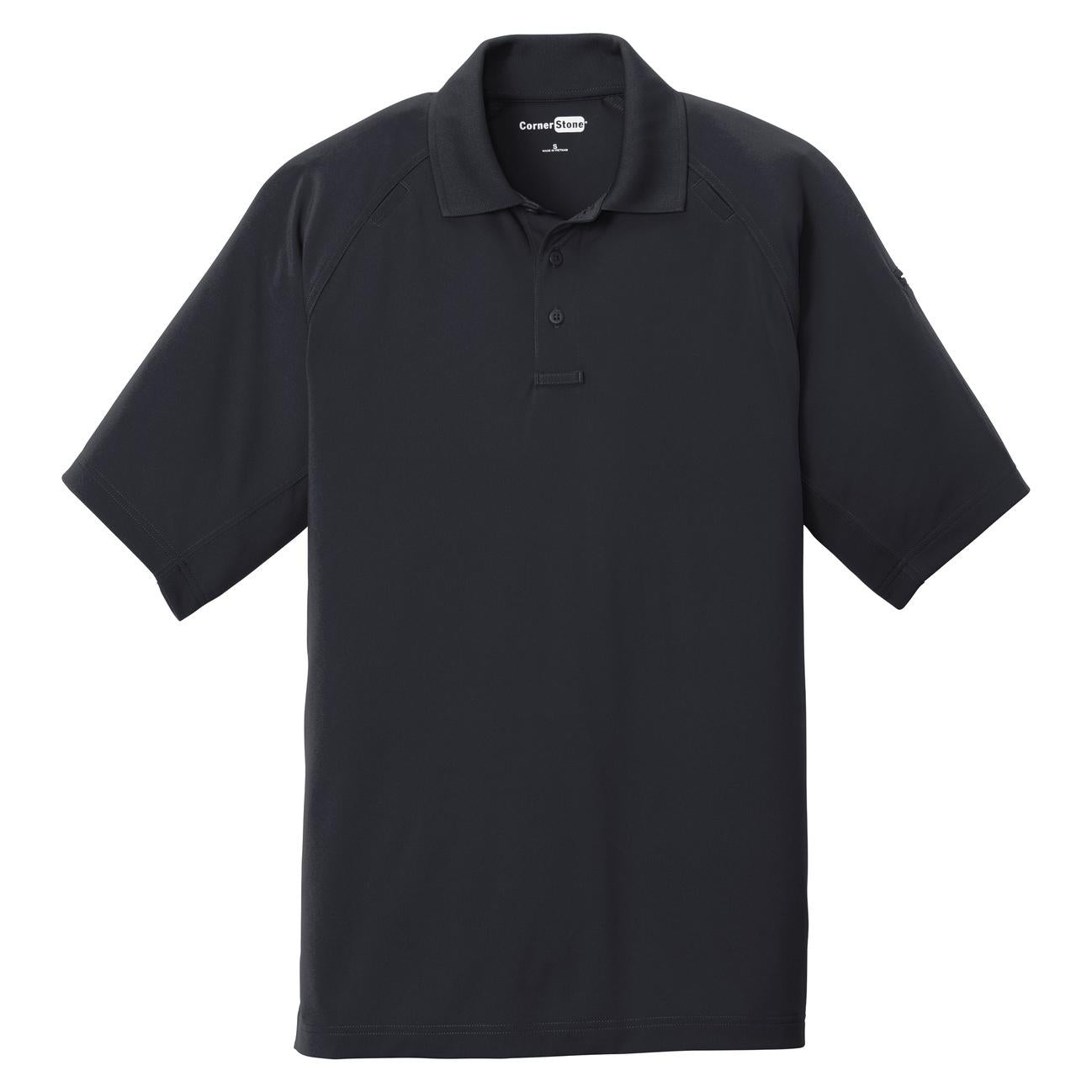Black Polo Shirt - Cornerstone - Snag-Proof Polyester