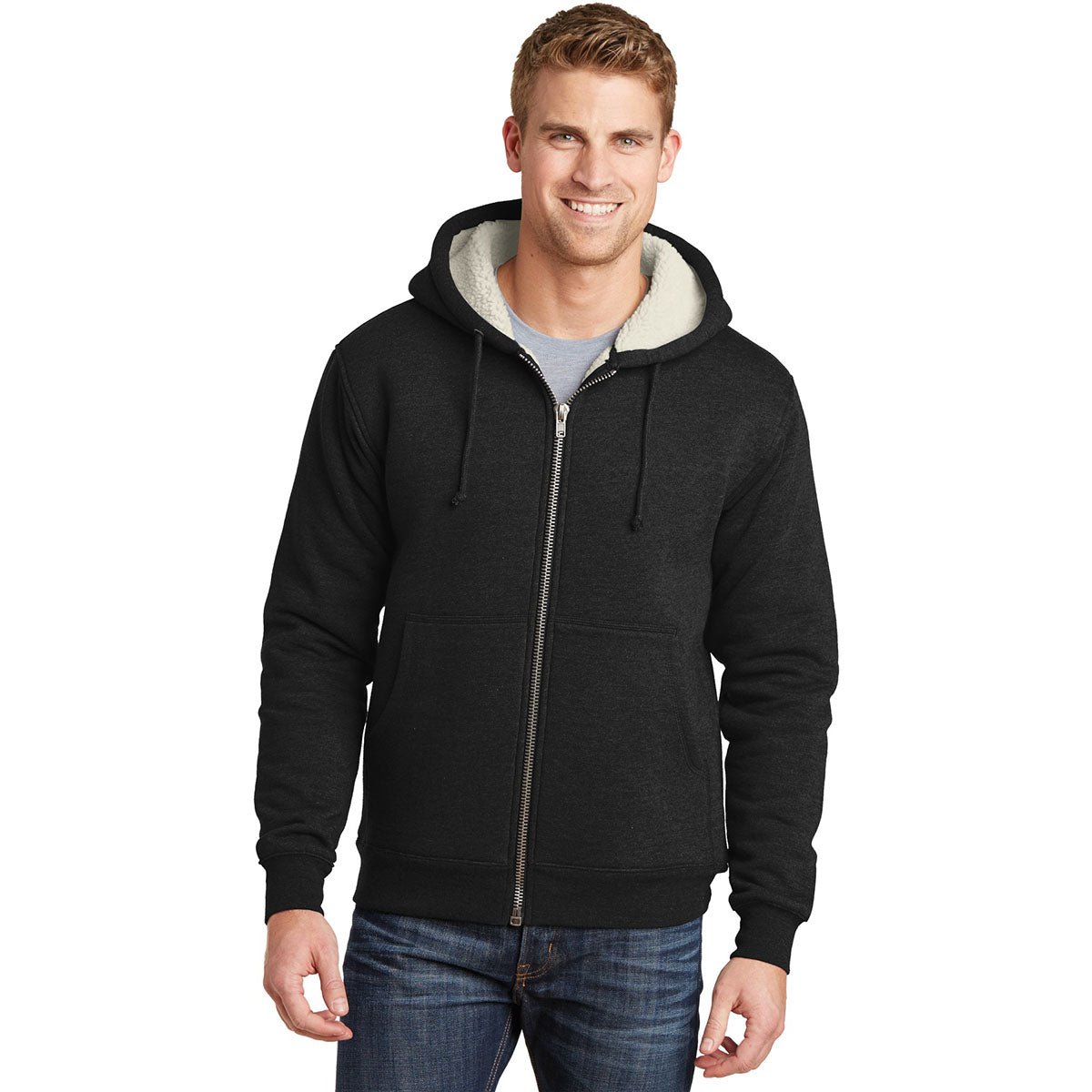 Black Jackets - Cornerstone - Heavyweight Hooded Fleece