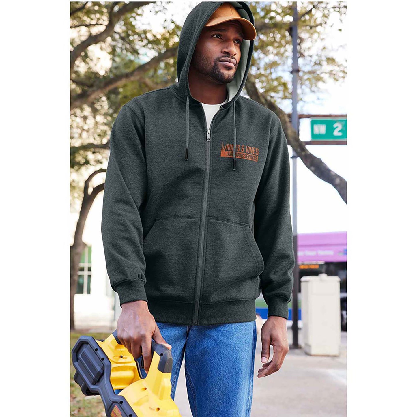 Black Sweatshirts - Cornerstone - Tough Fleece Hoodie - Durable