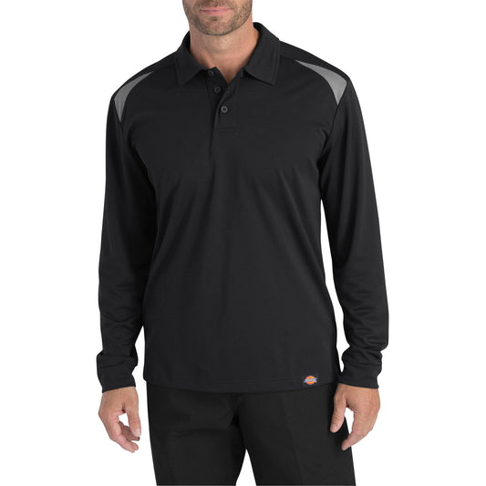 Black/Smoke Polo Shirt - Dickies - Moisture Wicking