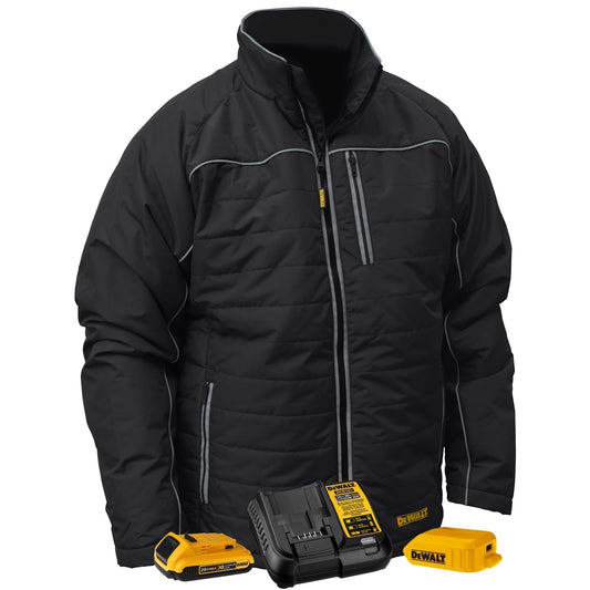 Black Heated Jacket - DeWalt - Durable Polyester
