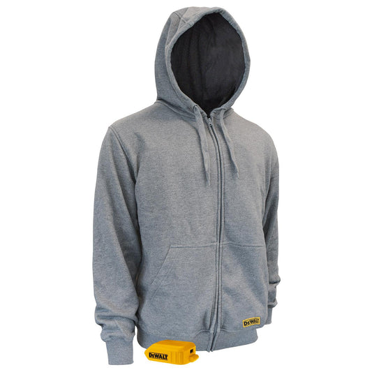 Gray Heated Sweatshirt - DeWalt - Cozy Thermal Fleece