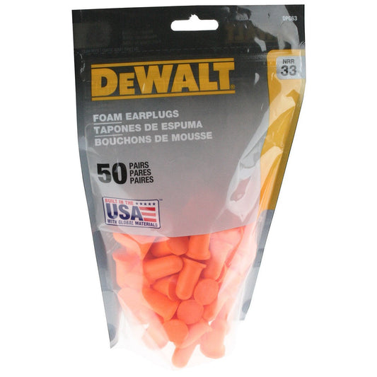 Bag of Ear Plugs - DeWalt - Bell Shape Foam