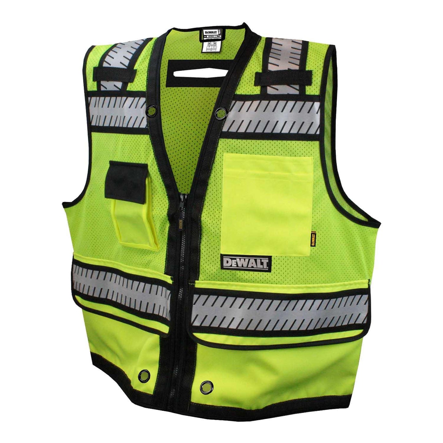 Yellow/Lime Safety Vests - DeWalt - Heavy Duty Design