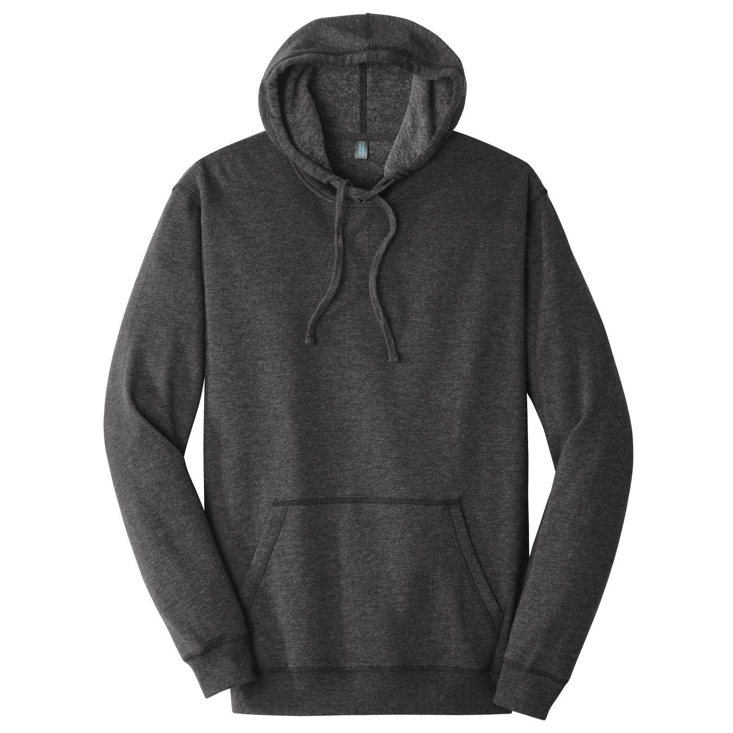 Heathered Black Hoodie - District - Lightweight Fleece