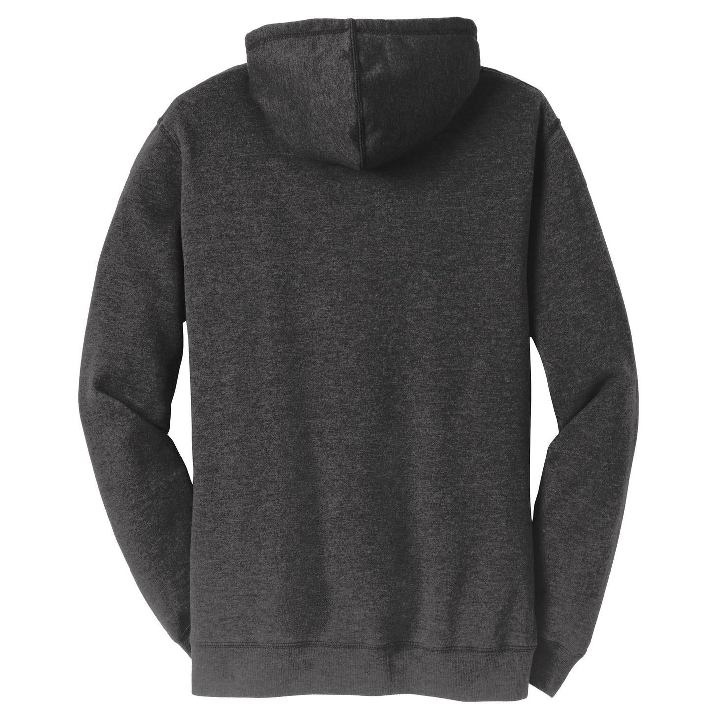 Heathered Black Hoodie - District - Lightweight Fleece