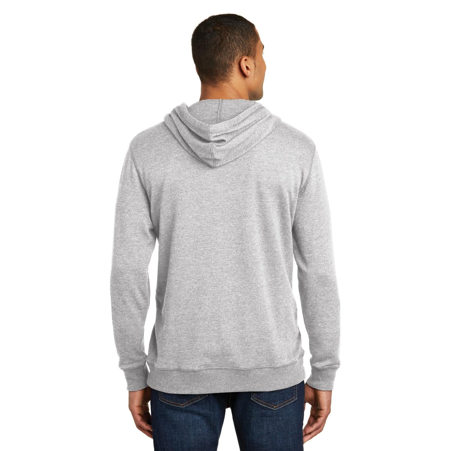 Heathered Black Hoodie - District - Lightweight Fleece