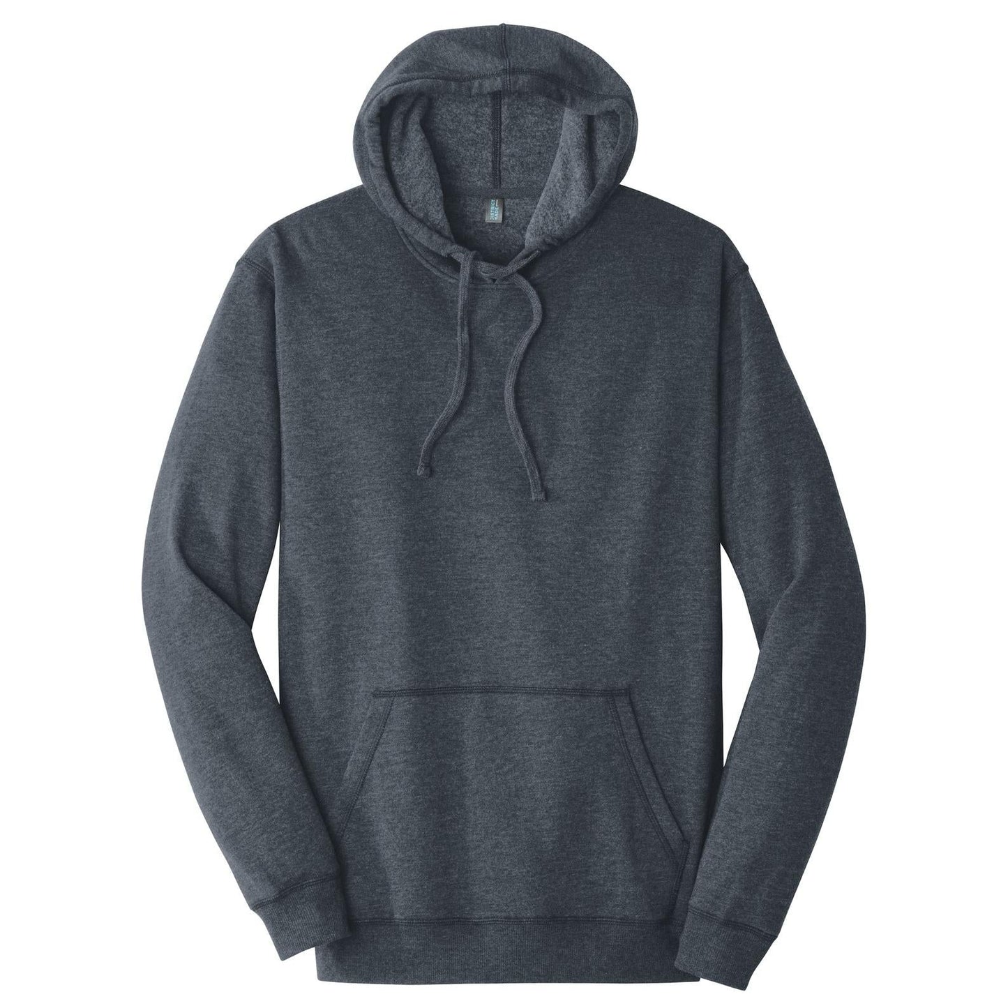 Heathered Black Hoodie - District - Lightweight Fleece
