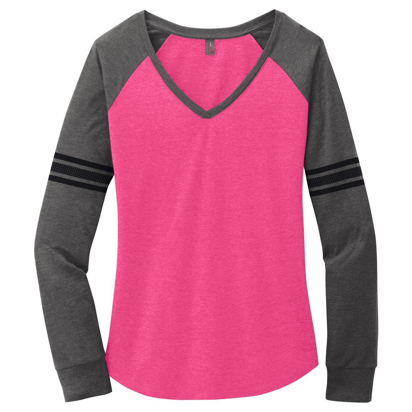 Heathered Dark Fuchsia T-Shirt - District - Soft Fabric