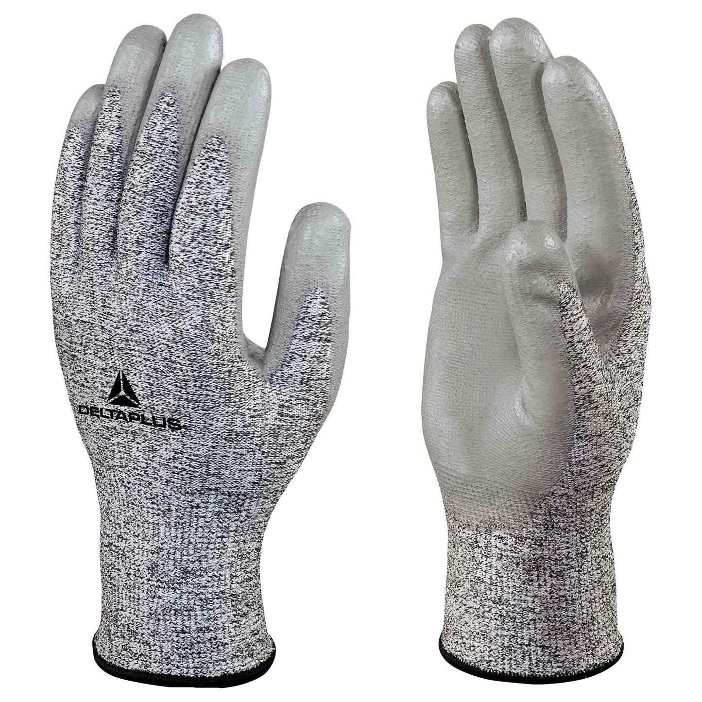 Gray String Knit Gloves - Delta Plus - Abrasion Resistant