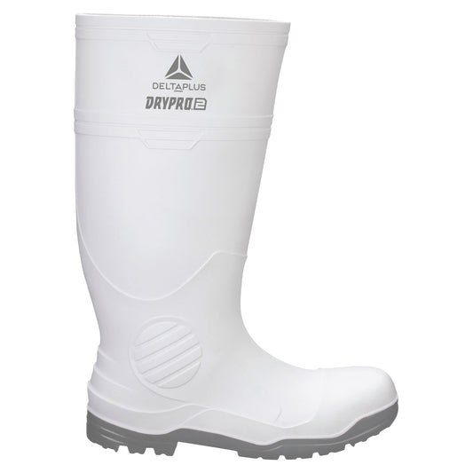 White/Gray Work Boots - Delta Plus - Oil Resistant