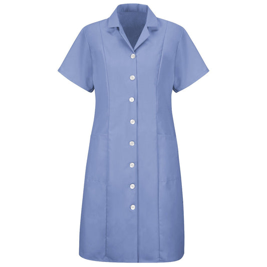 Light Blue Button Dress - Red Kap - Stylish Fit