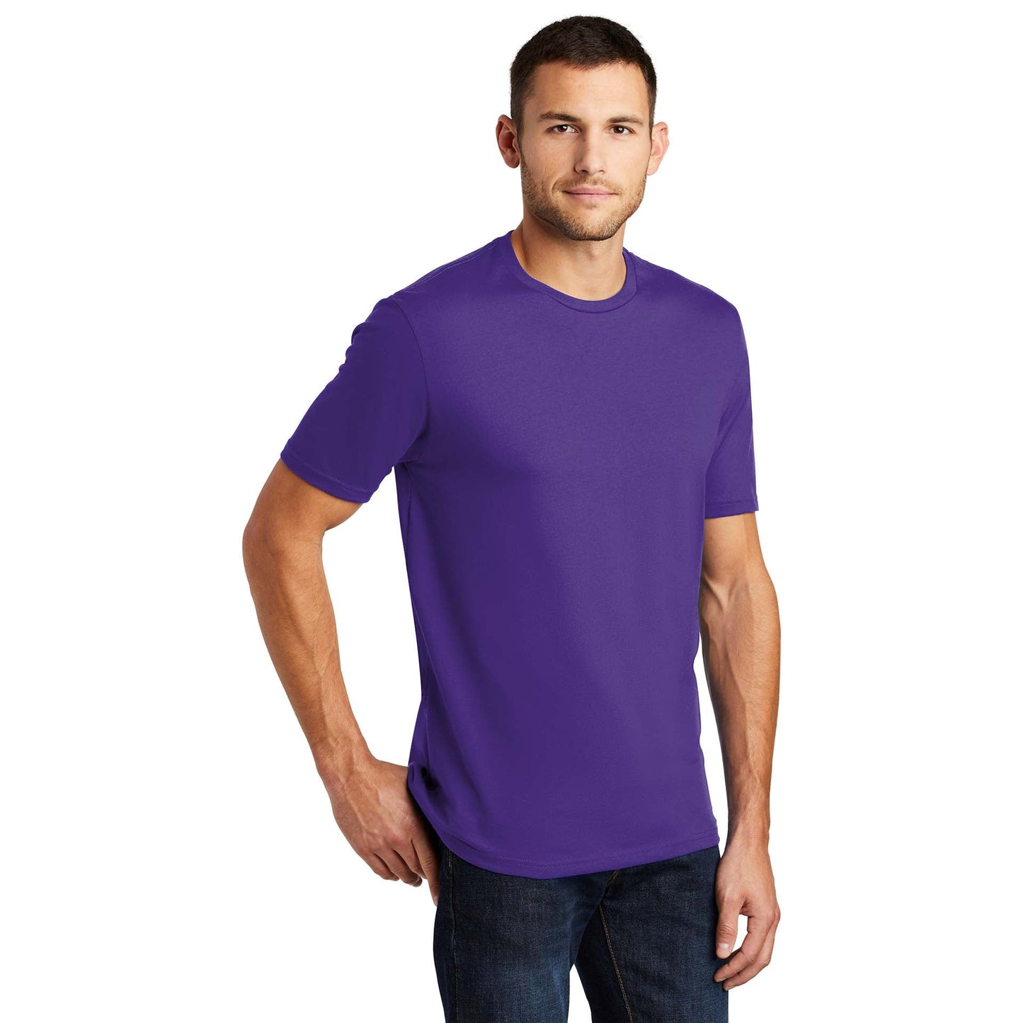 Jet Black T-Shirt - District - Soft Cotton Comfort