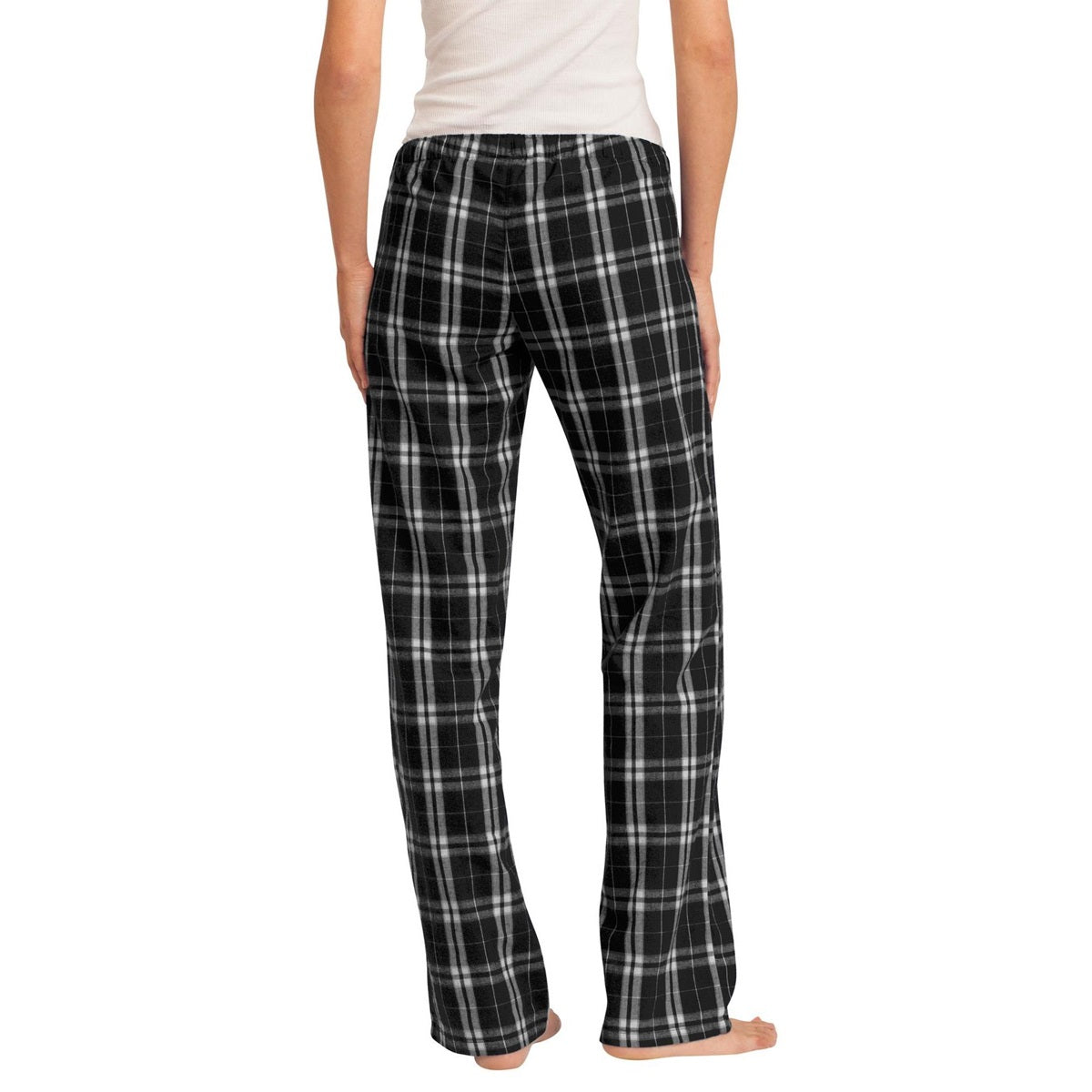 Black Flannel Pants - District - Cozy Plaid Design