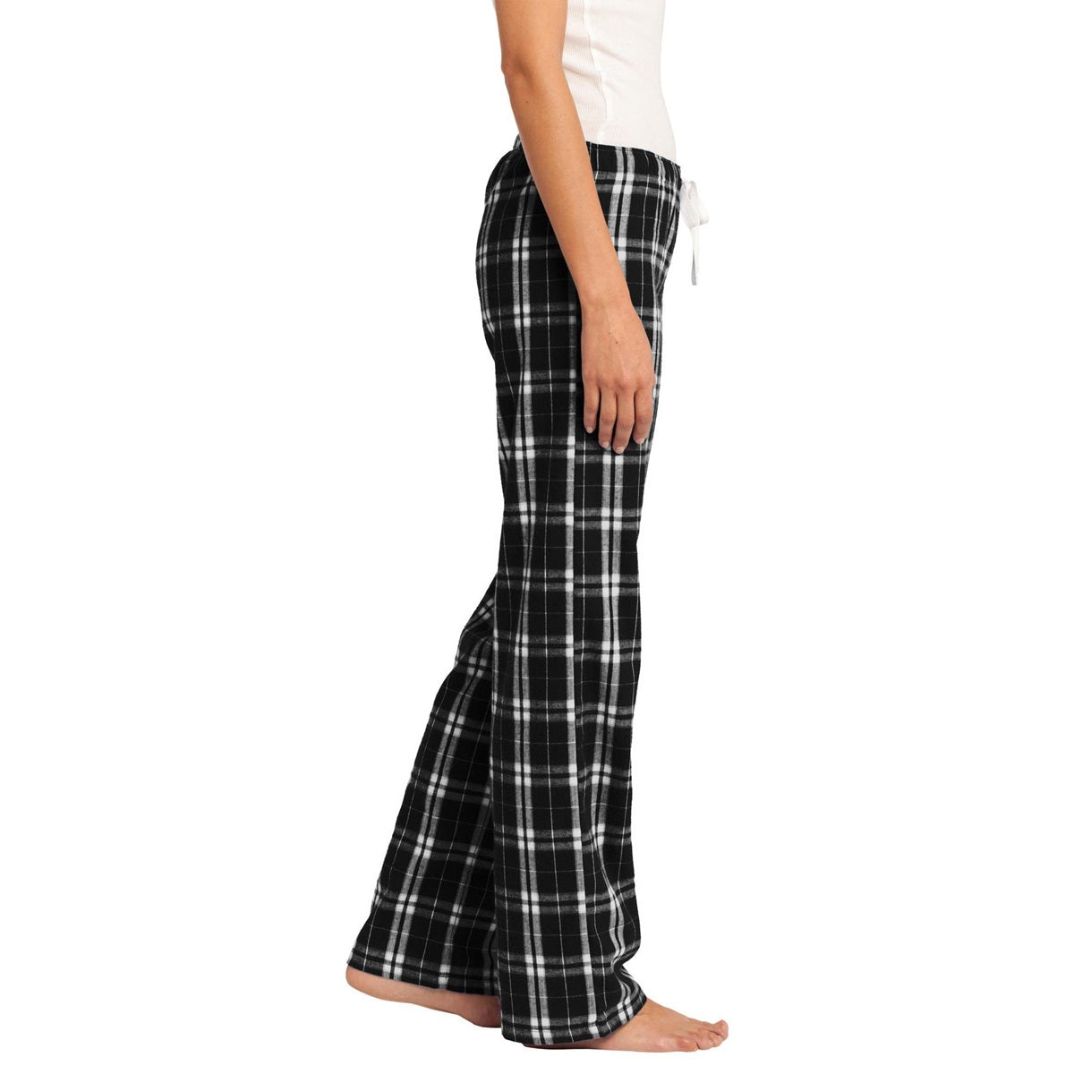 Black Flannel Pants - District - Cozy Plaid Design