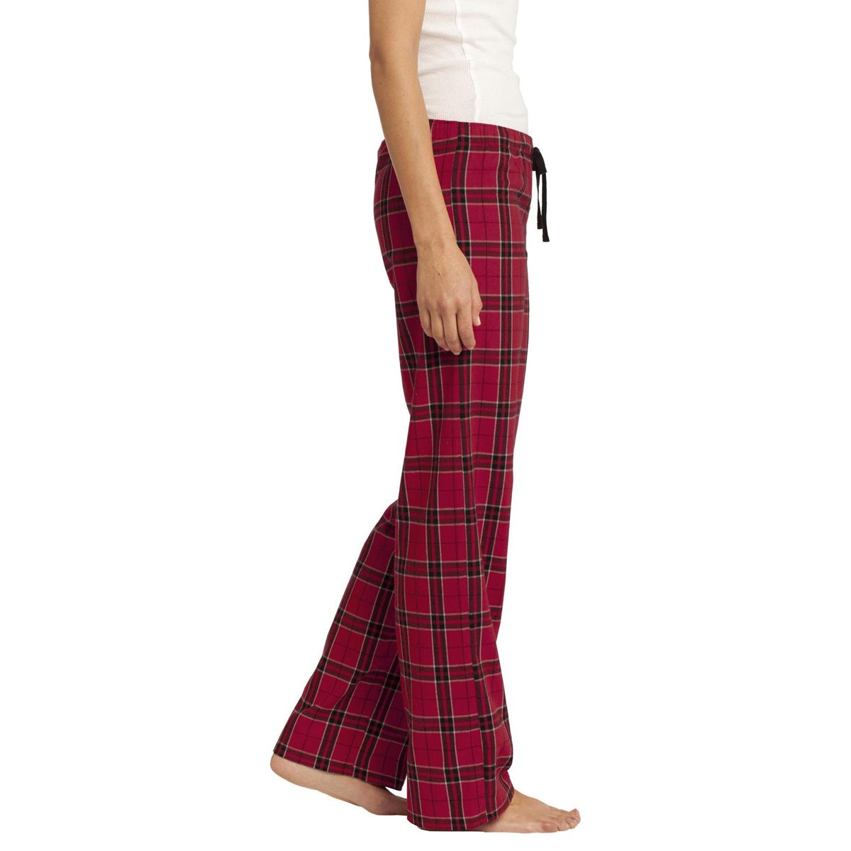 Black Flannel Pants - District - Cozy Plaid Design