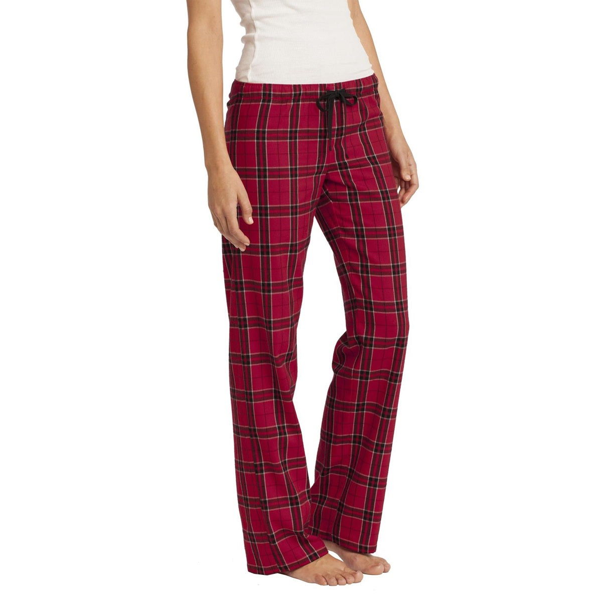 Black Flannel Pants - District - Cozy Plaid Design