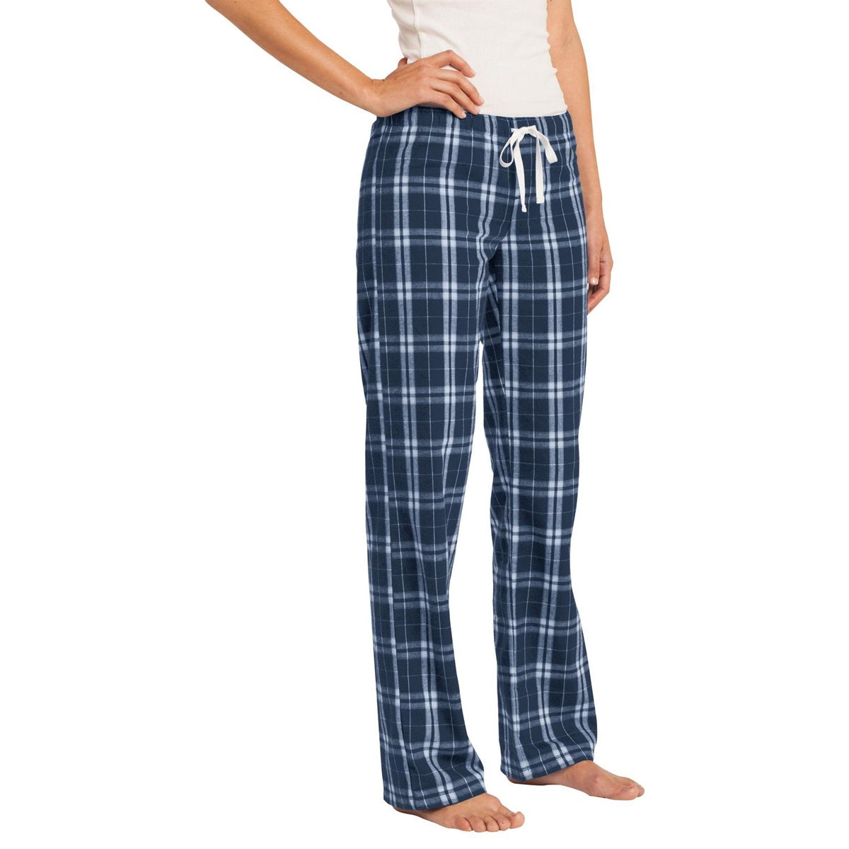 Black Flannel Pants - District - Cozy Plaid Design